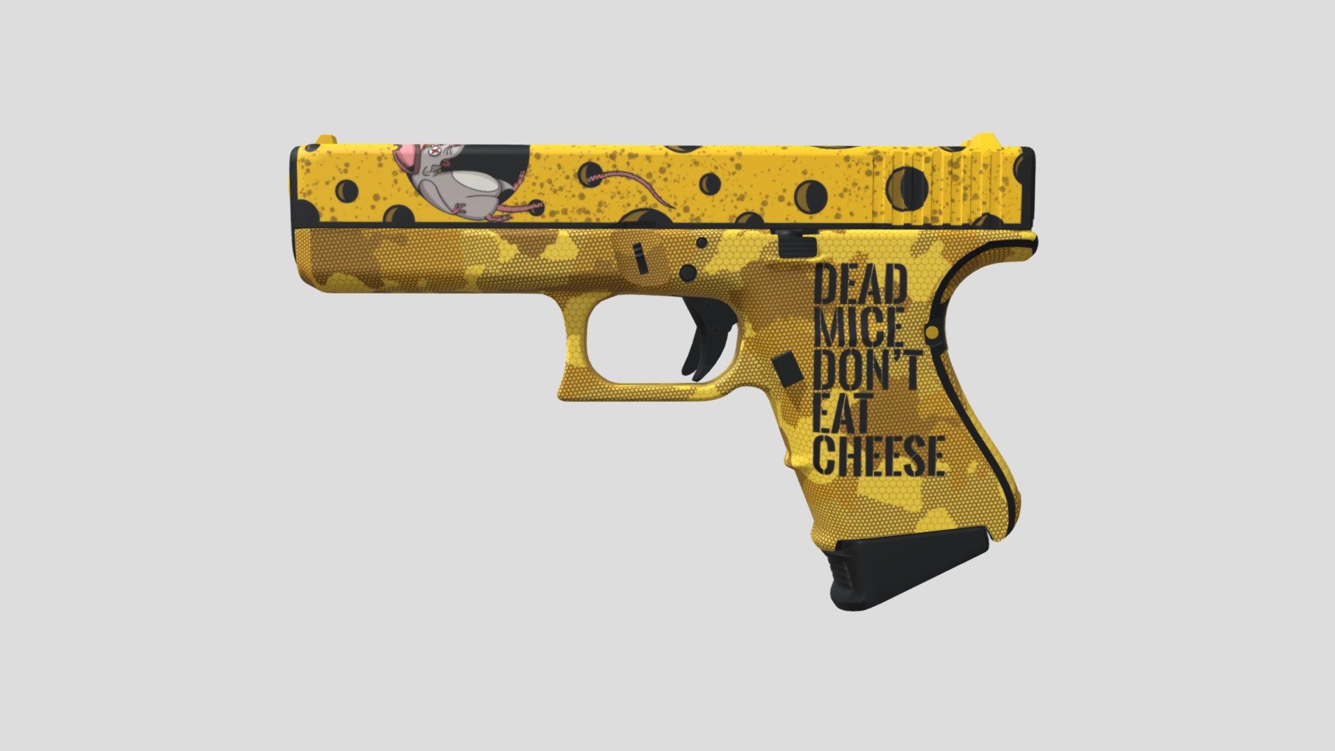 Glock-18 | Cheezy camo - 3D model by TheDoct0r [cf09f9f] - Sketchfab