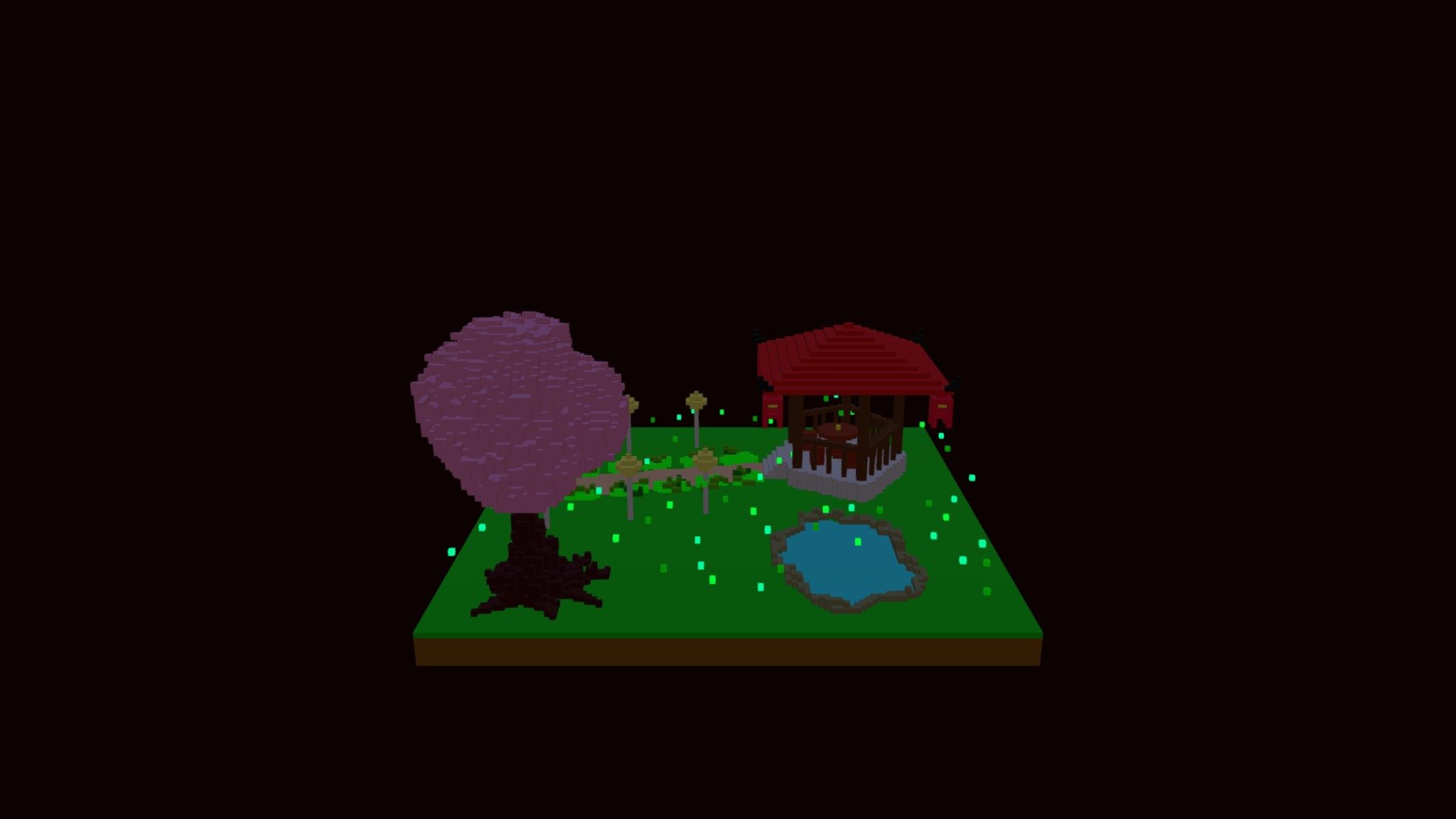 fireflies in the dark