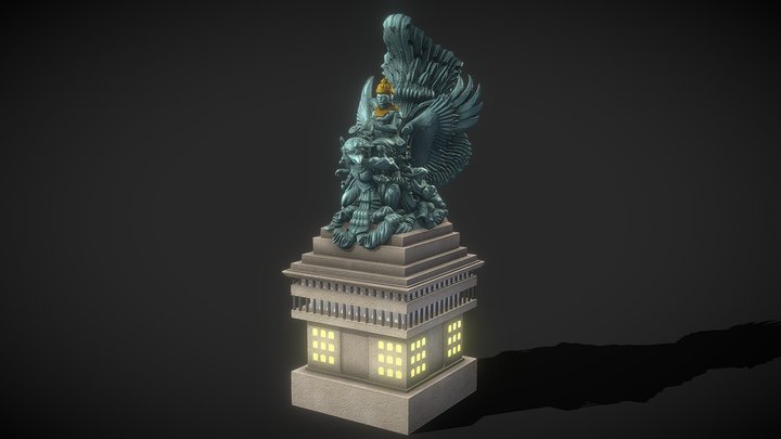 Garuda Wisnu Kencana Statue - Bali Landmark 3D Model