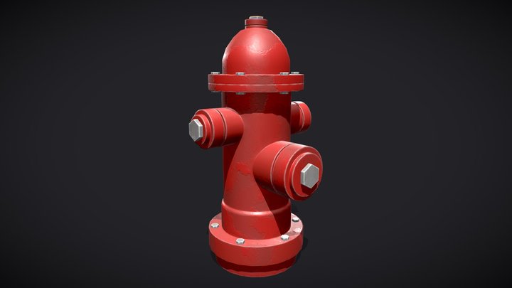 Stylized Hydrant 3D Model