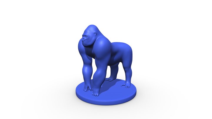 Wild Animal Gorilla 3D Model