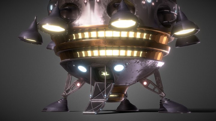 ET the Extra Terrestrial's Space Ship 3D Model