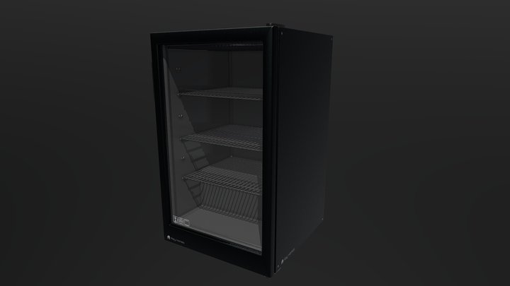 Single Bar Fridge 3D Model
