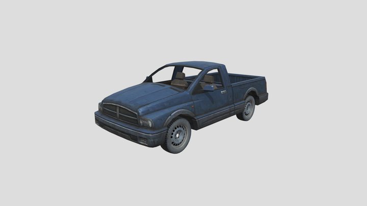 free fire car 3d model 3D Model