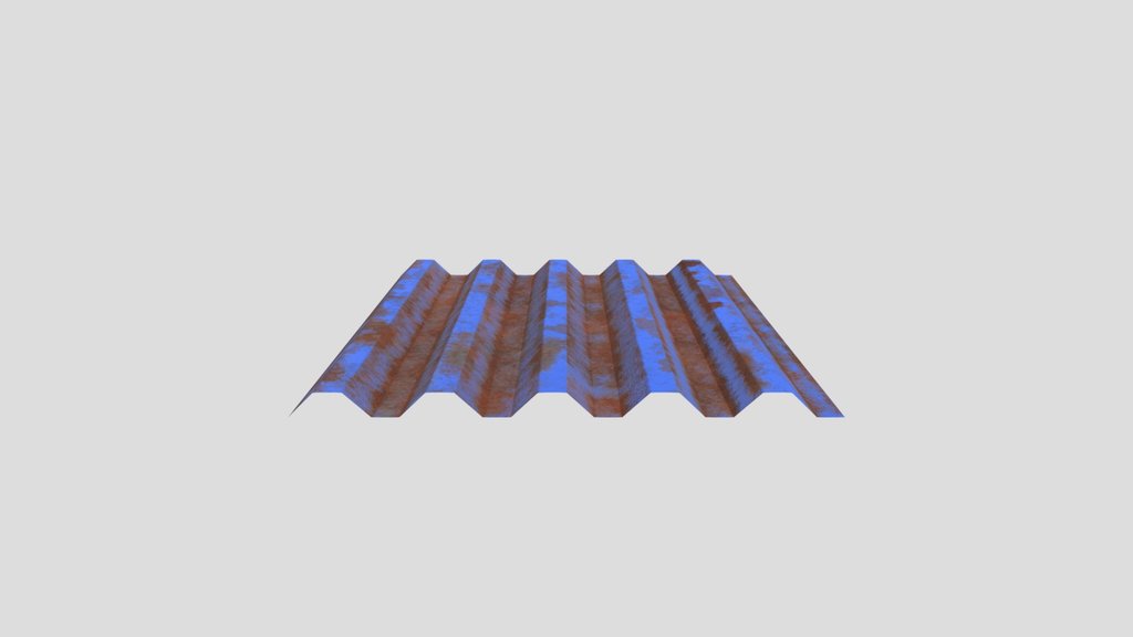Corrugated Roof Panel Square Variation