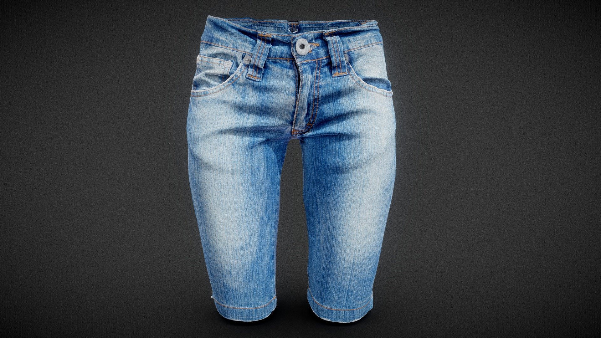 Tight Jeans Shorts Trousers - Buy Royalty Free 3D model by Polygonal ...