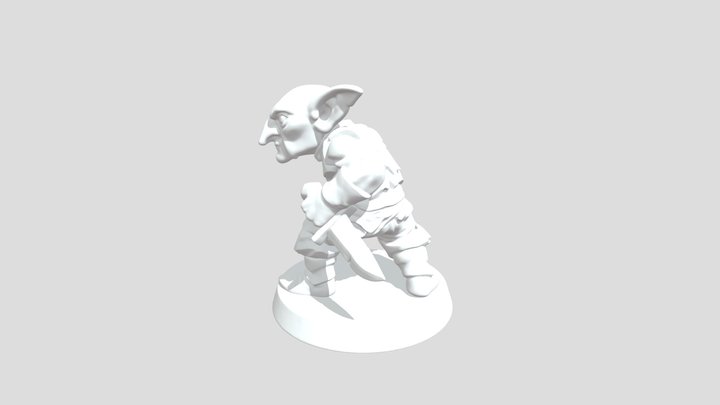 Goblin Rogue Miniature STL | D&D Tabletop Mini…