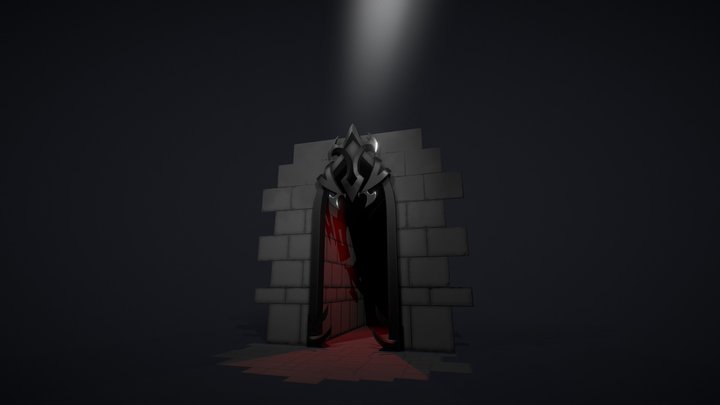 Dark Gothic Archway 3D Model