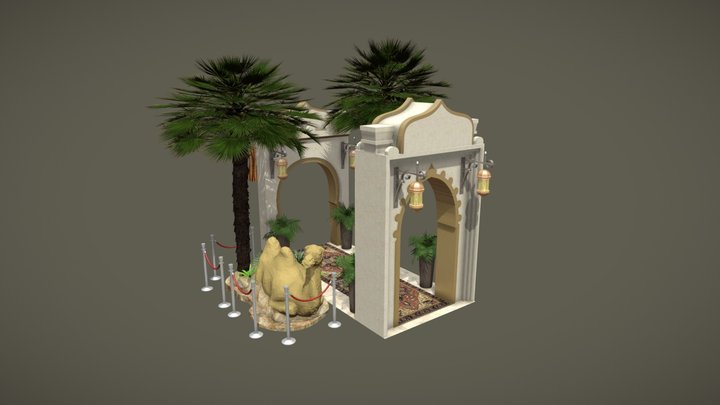 Arabian Traditional Market 3D Model