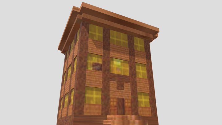 дом грифера из Майнкрафт 3D Model