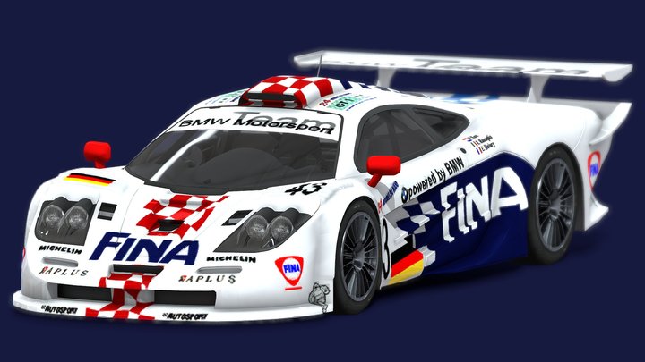 1997 McLaren F1 GTR Longtail – Gratis 3D-model STL