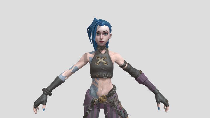jinx_-_arcane_fortnite 3D Model