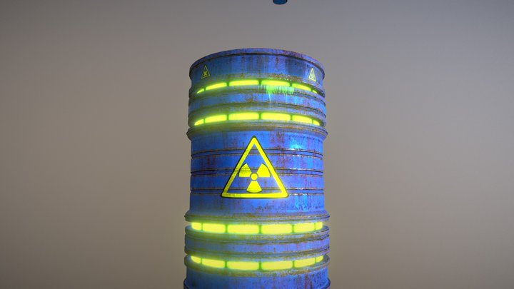 Oil drum 3D Model