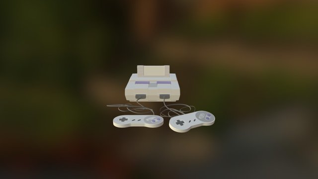 Super Nintendo 3D Model