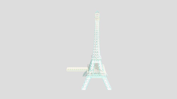Macau Eiffel Tower 3D Model