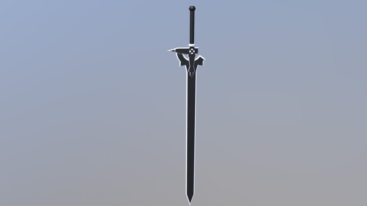 Elucidator - One-Handed Long Sword From SAO 3D Model