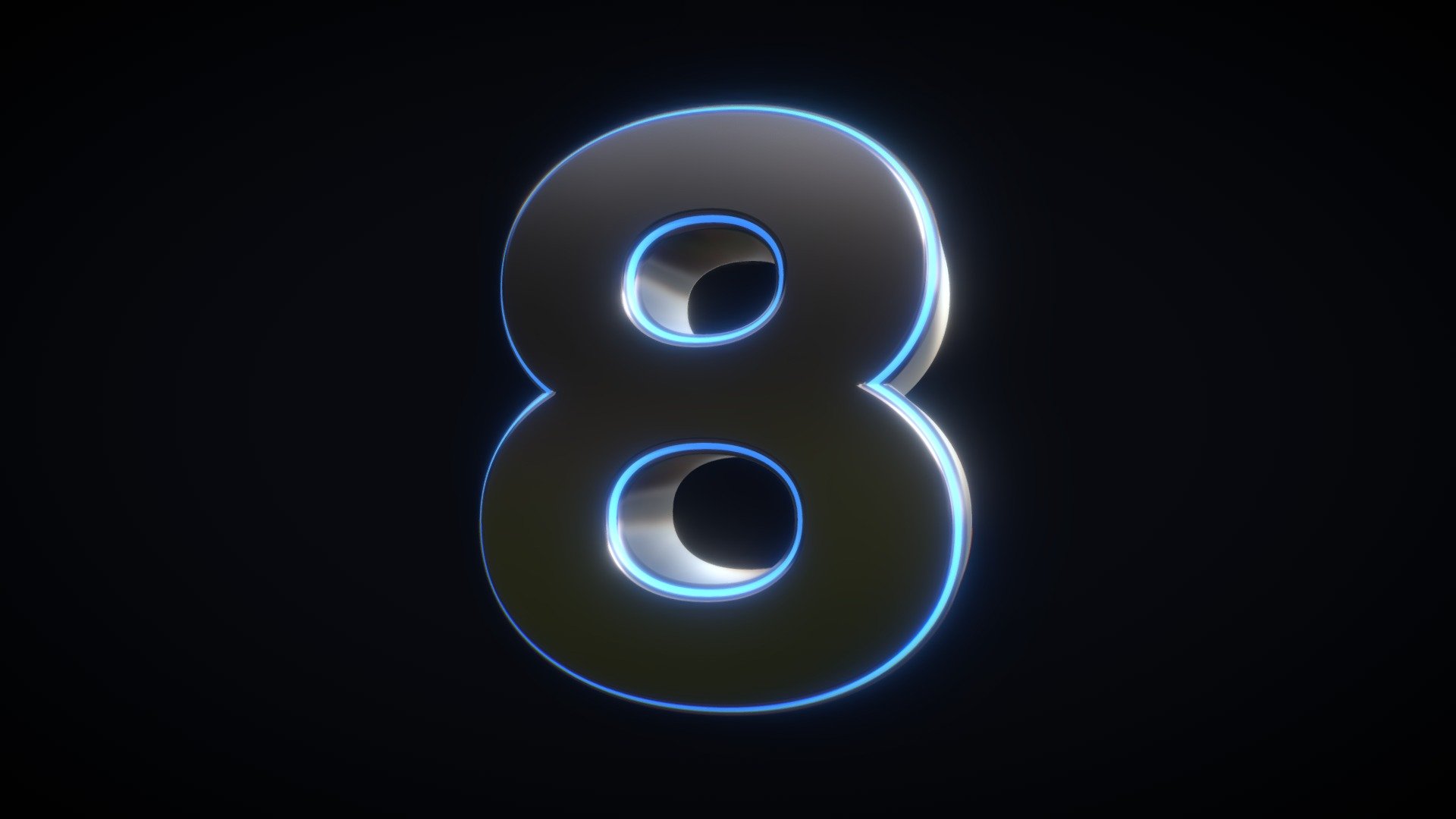 3D Number - 8 (EIGHT) - Download Free 3D model by Jihambru [cf1a5c6 ...