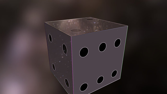 Ein komischer Würfel des Grauens 3D Model