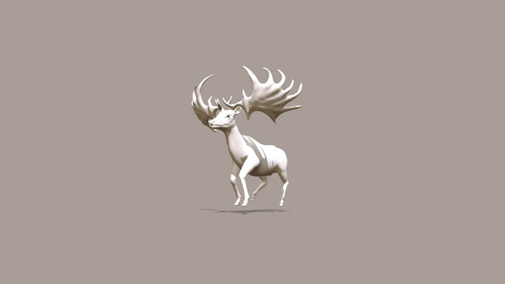 Deer Spotted 3D Model