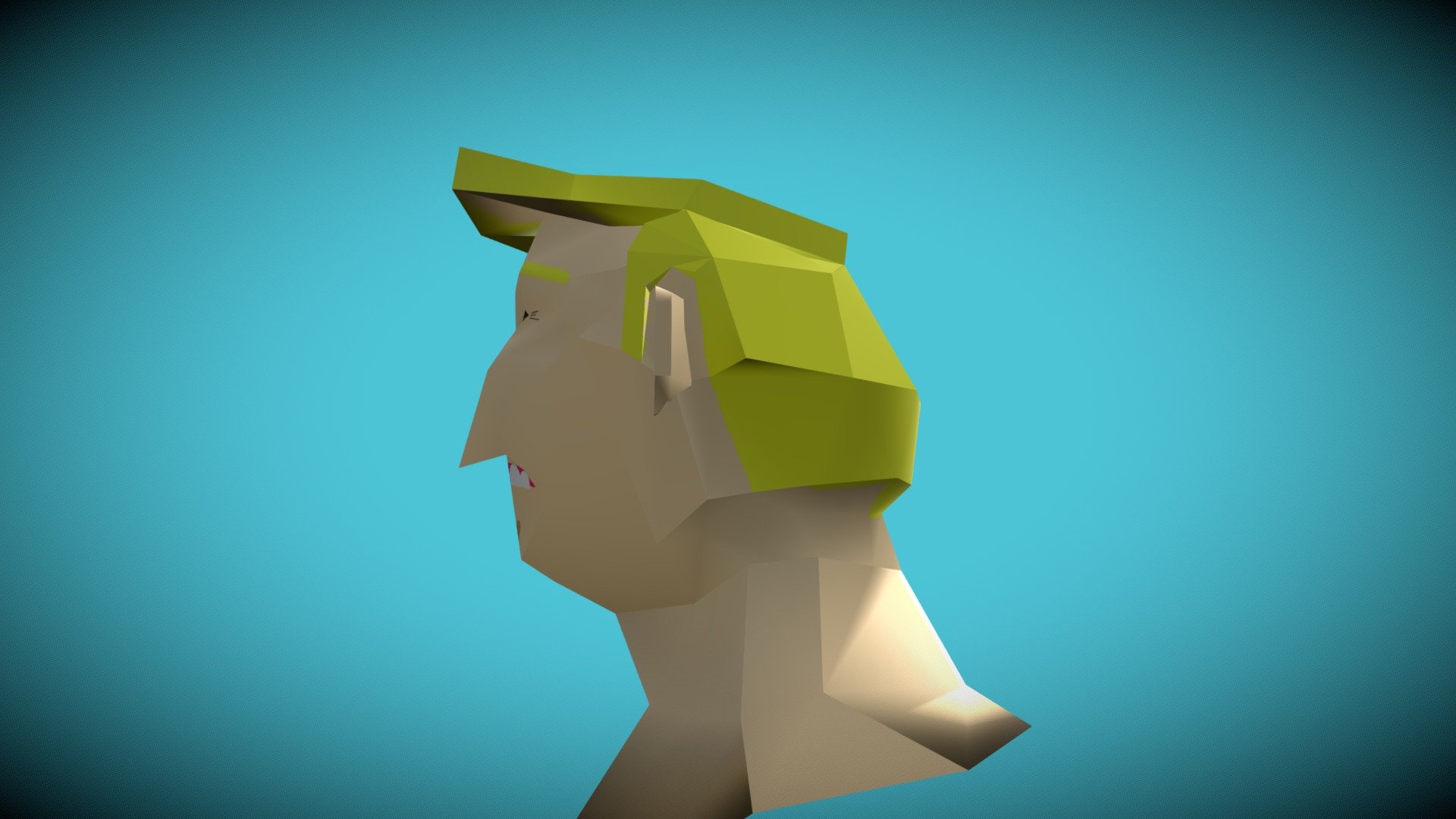 Trump boi angery low poly