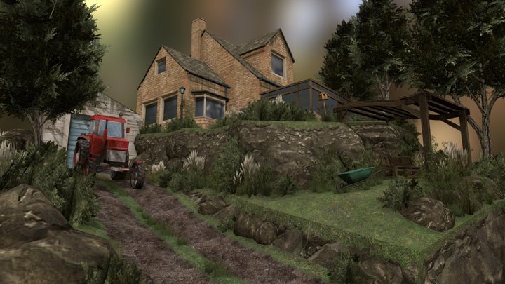 DAE Diorama - Grandma's House 3D Model