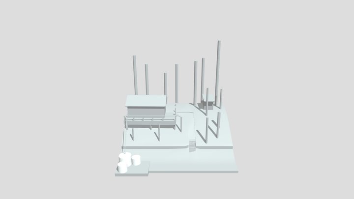 3d milestone 2: blockout attempt 1 3D Model