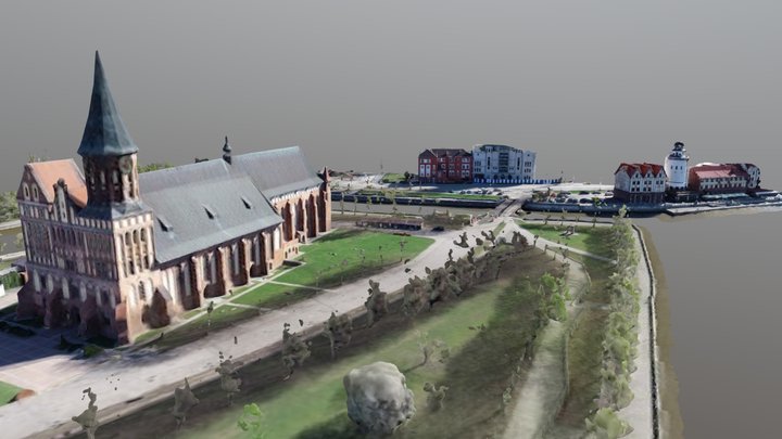 Кафедральный собор г. Калининград 3D Model