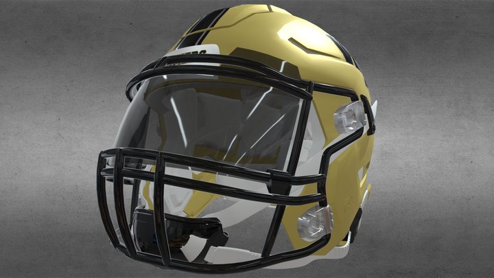 Woodward (OK) Boomers Helmet - 2019 3D Model