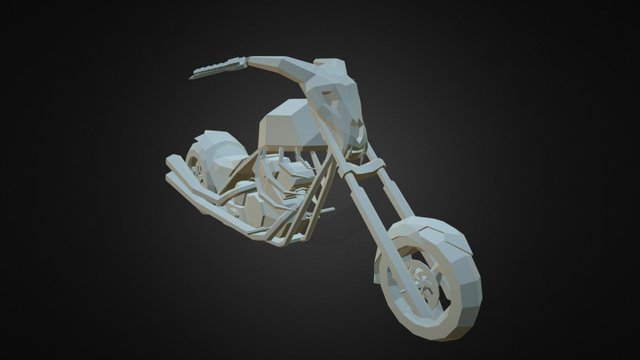 Motorcycle LowPoly 3D Model