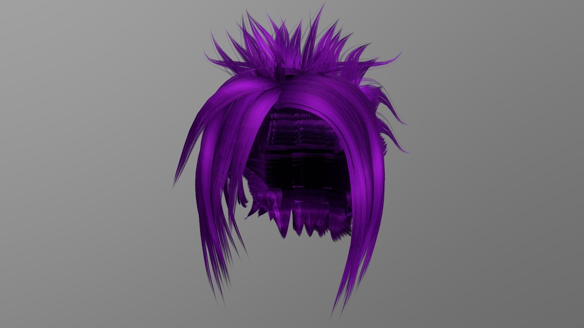 Anime Hair (Purple) - Buy Royalty Free 3D model by shimtimultimedia ...