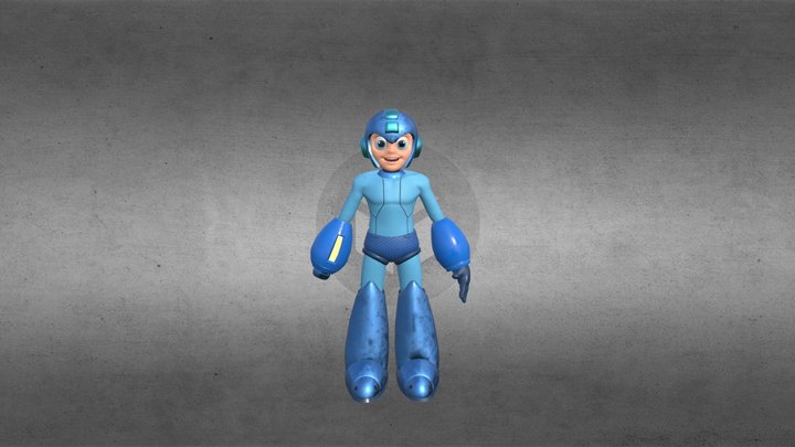 Megaman basic A-pose 3D Model