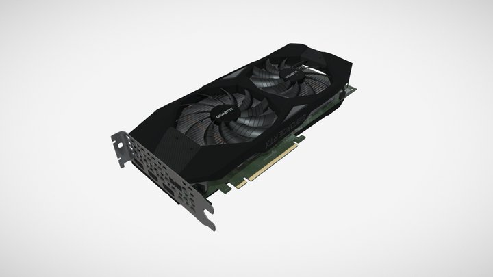 GPU Nvidia RTX 2060 3D Model
