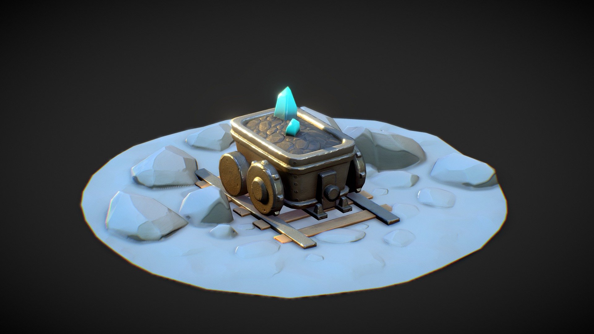 Mine Cart Stylized