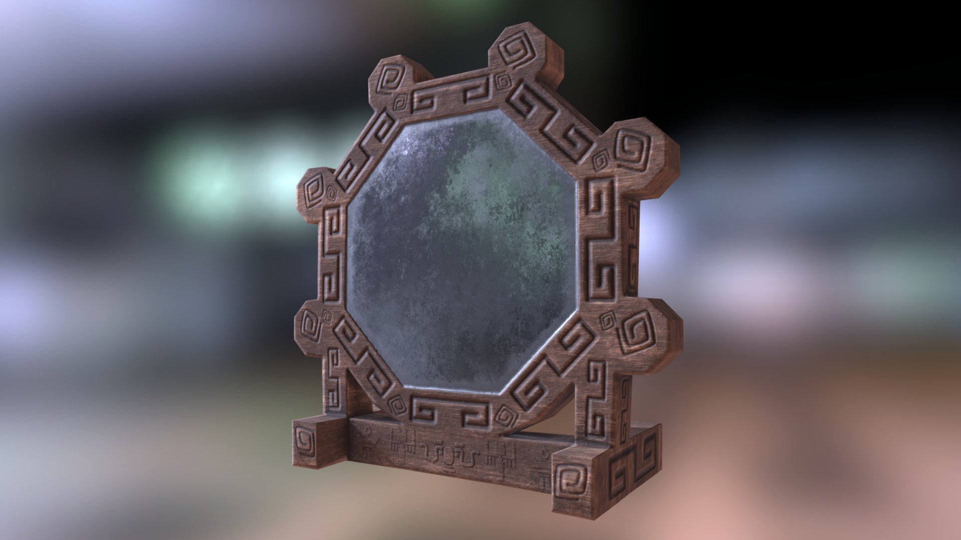 Wooden Mirror