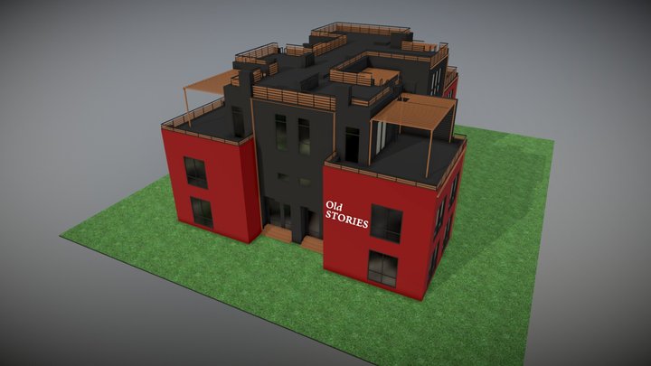 House Old Stories 3D Model