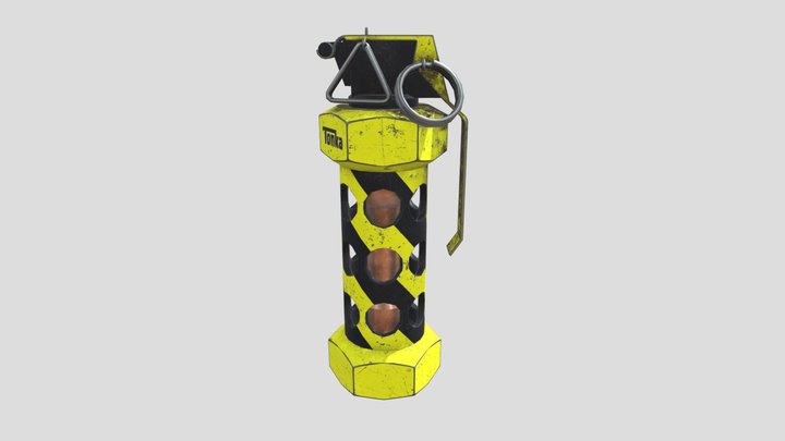 Tonka Flashbang Grenade Ages 6+ 3D Model