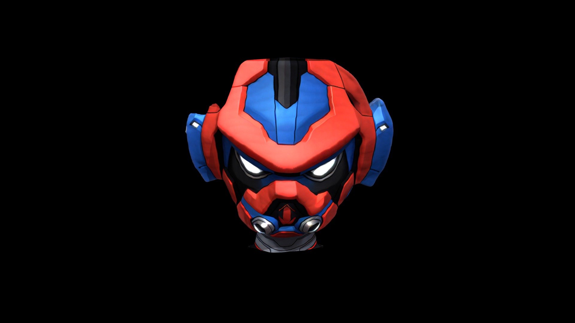 Helmet Mask Robot Cartoon 1166 - Download Free 3D model by klrxyz ...