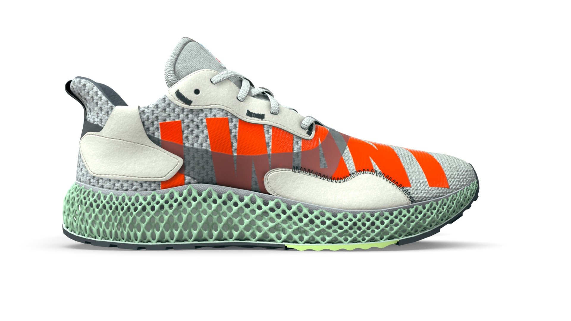 Adidas ZX 4000 (I WANT, I CAN) - 3D model by seenoise (@seenoise) [cf27476]  - Sketchfab