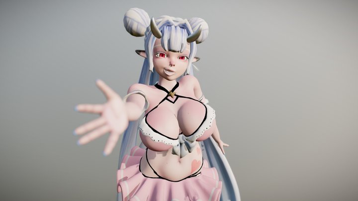 Epic7seven Holiday Yufine 3D Model