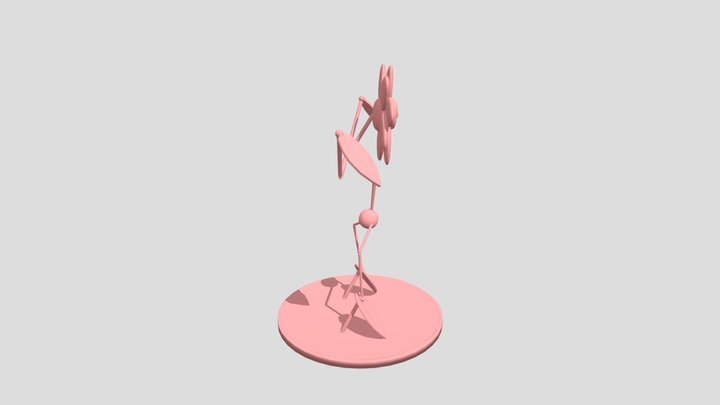 PoppyPlaytime Daisy Trophy 3D Model