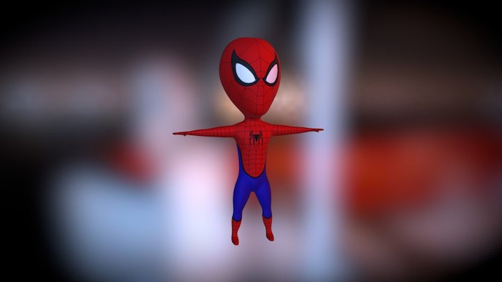 Spiderman chibi 3D Model