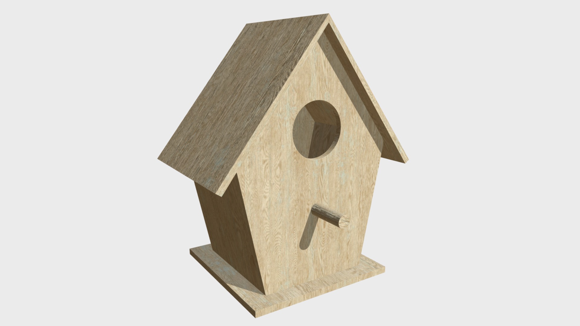 3D model Bird house 1 - This is a 3D model of the Bird house 1. The 3D model is about icon.