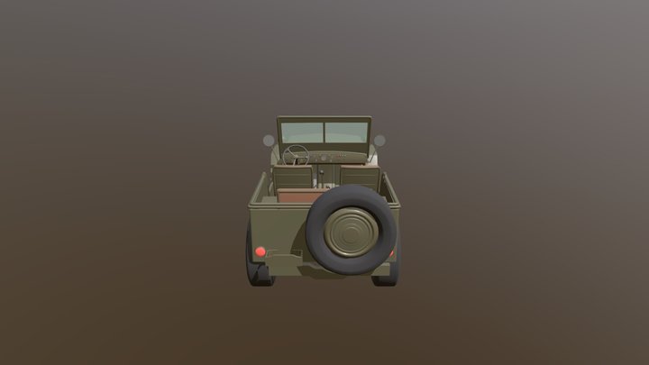 Military Jeep 3D Model