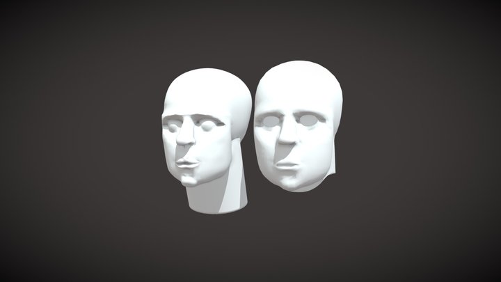 [Modeling] Modelado de cabeza + Retopología 3D Model