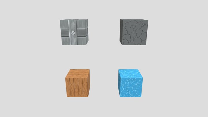 Hand Painted Materials Exercise 3D Model