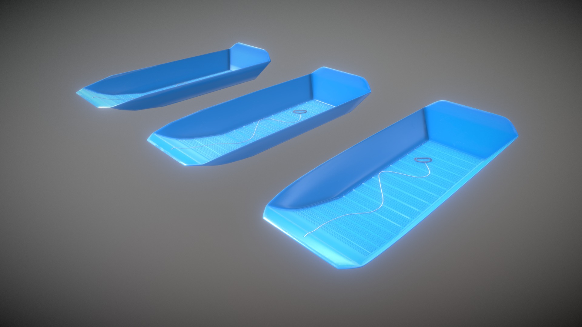 3D model Game Ready Rectangular Sled Low High Poly - This is a 3D model of the Game Ready Rectangular Sled Low High Poly. The 3D model is about logo, company name.