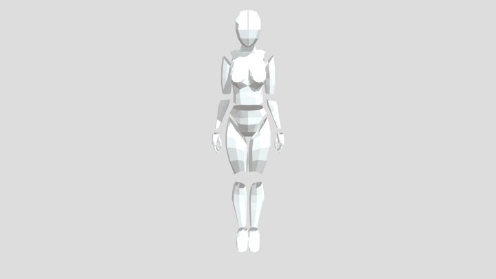 malla basica low poly 3D Model