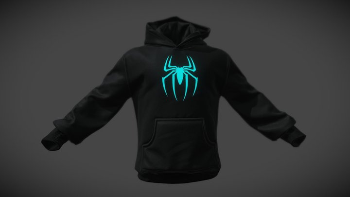 Spider Hoodie for MetaVerse 3D Model
