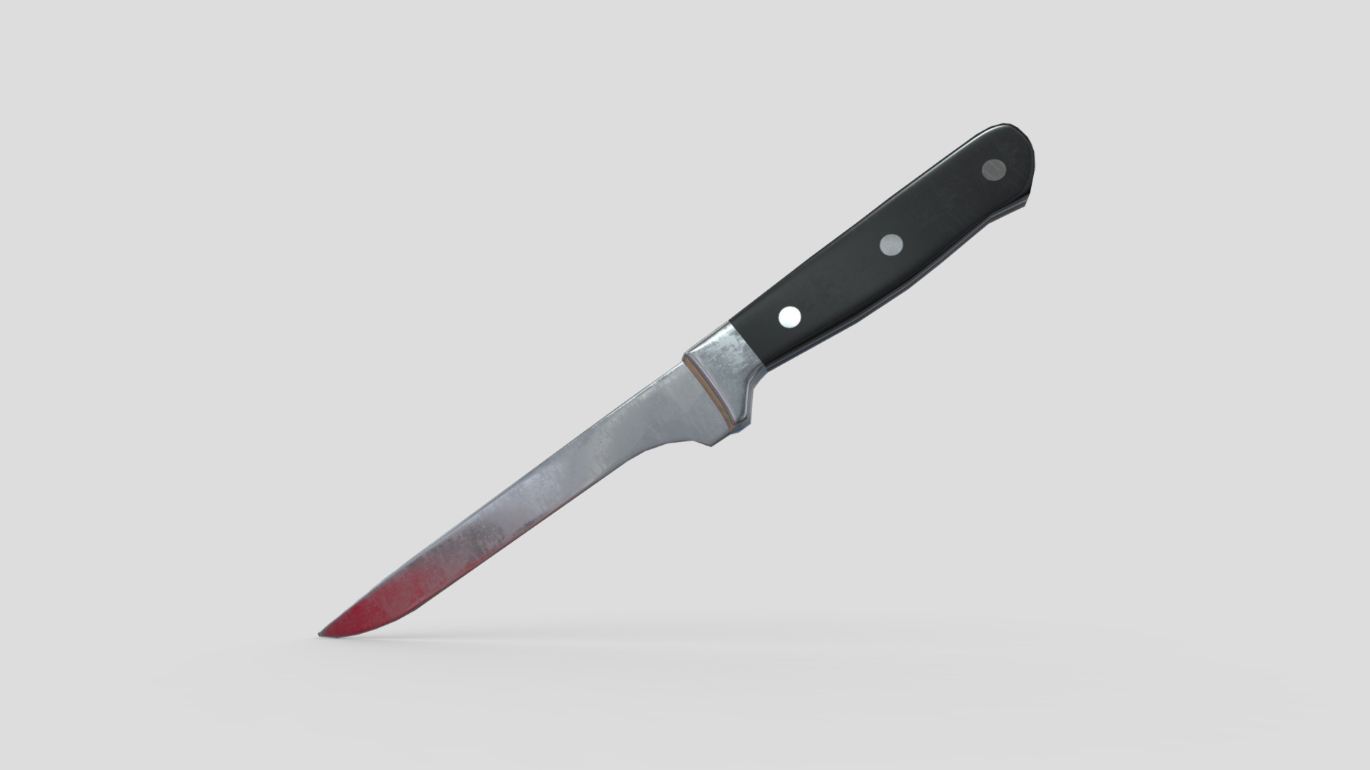 3D model Kitchen Knife 5 - This is a 3D model of the Kitchen Knife 5. The 3D model is about a knife with a handle.