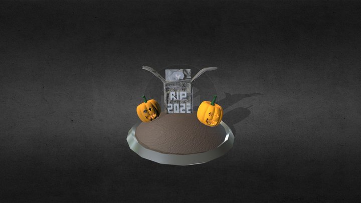 First 3D Pumpkin Graveyard 3D Model